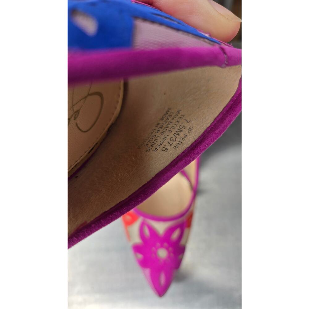 JESSICA SIMPSON Perie Floral Cut Out Pumps Size 7.5 - Picture 11 of 11
